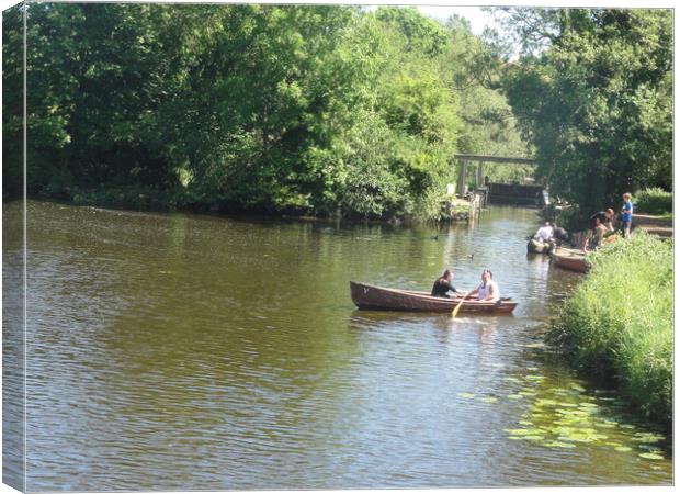 River Stour Dedham  Vale Canvas Print by John Bridge