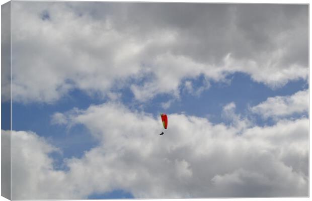 Hang  Glider Canvas Print by John Bridge