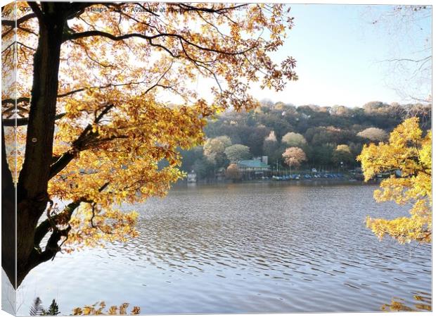 Autumnal day by Rudyard Lake Canvas Print by Andrew Heaps