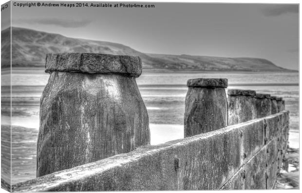  Barmouth Beach Canvas Print by Andrew Heaps