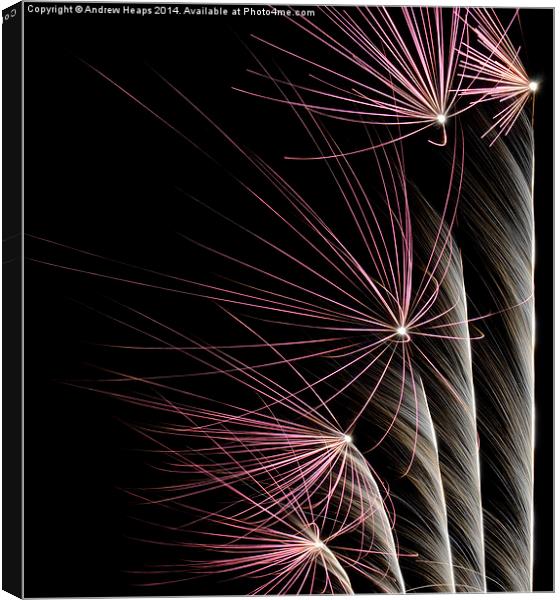  Fireworks Canvas Print by Andrew Heaps