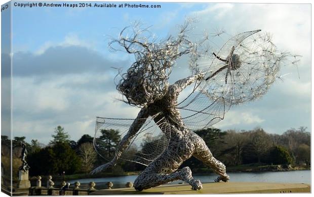  Fairy Sculpture Canvas Print by Andrew Heaps