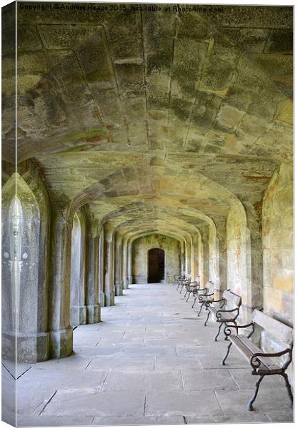  Arches at local Hall in Dovedale. Canvas Print by Andrew Heaps
