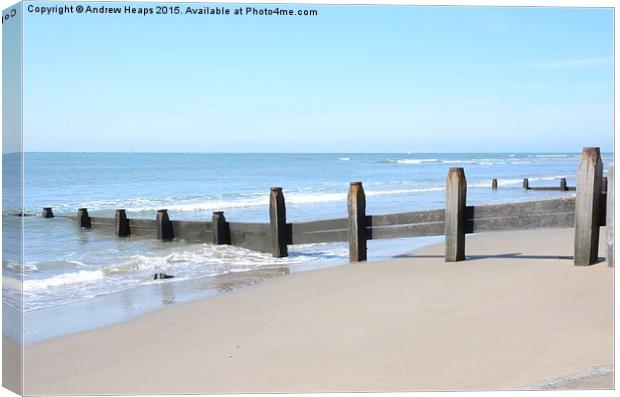  Barmouth Beach Canvas Print by Andrew Heaps