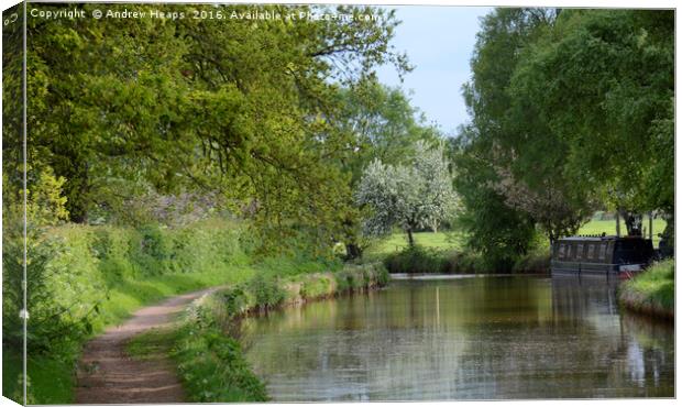 Staffordshire Waterways Canvas Print by Andrew Heaps