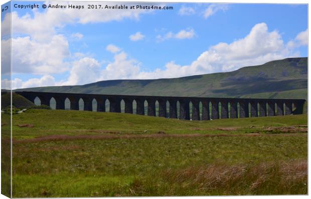 Majestic Ribblehead Viaduct Canvas Print by Andrew Heaps