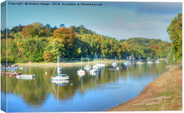 Rudyard Lake HDR Canvas Print by Andrew Heaps