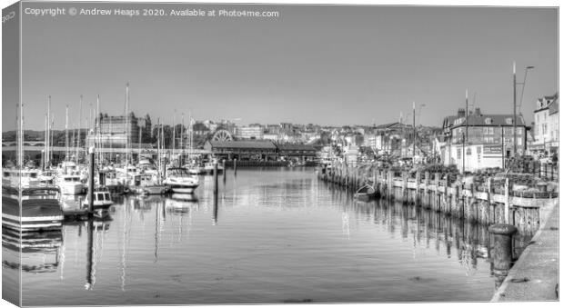 Majestic Scene of Scarborough Harbour Canvas Print by Andrew Heaps