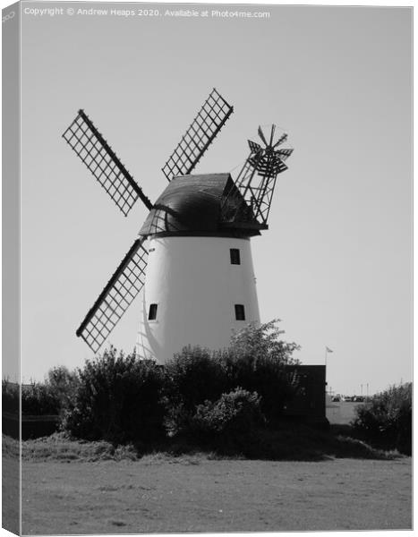Windmill at Lytham St Annes Canvas Print by Andrew Heaps