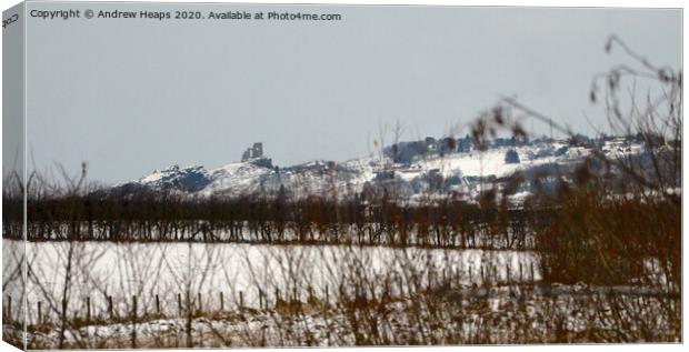 Mow Cop Castle Canvas Print by Andrew Heaps