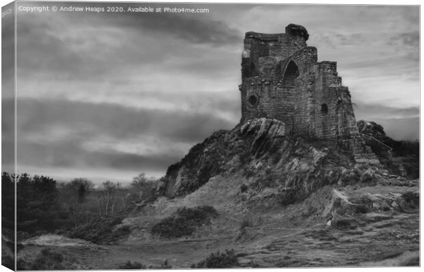 Mow Cop Castle  Canvas Print by Andrew Heaps