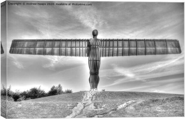 Iconic Angel of the North Canvas Print by Andrew Heaps