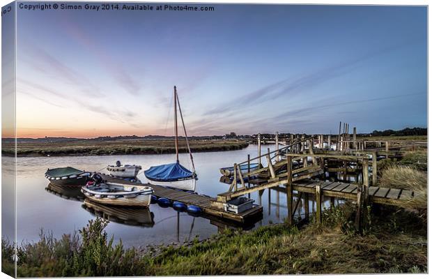  Morston Dawn Canvas Print by Simon Gray