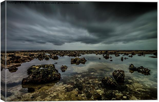  Stormy Dawn Canvas Print by Simon Gray