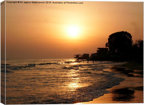  Sunrise  Canvas Print by Ali asghar Mazinanian