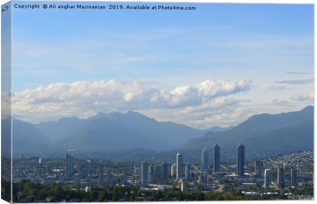A nice view of Vancouver, Canada. Canvas Print by Ali asghar Mazinanian