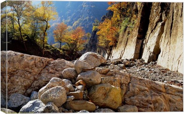 Outdoor stonerock Canvas Print by Ali asghar Mazinanian