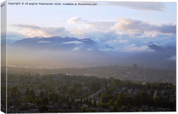 Burnaby clouds, Canvas Print by Ali asghar Mazinanian