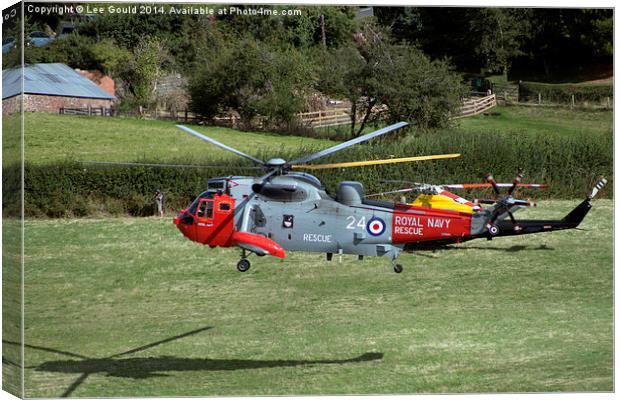  Royal Navy Search & Rescue 771Sqn Canvas Print by Lee Gould