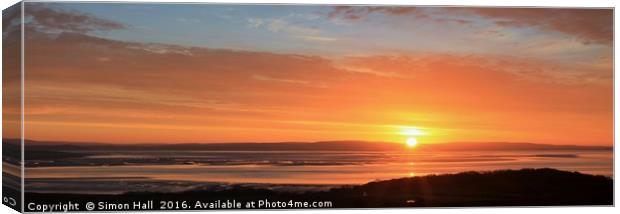 Birkrigg Sunrise Canvas Print by Simon Hall