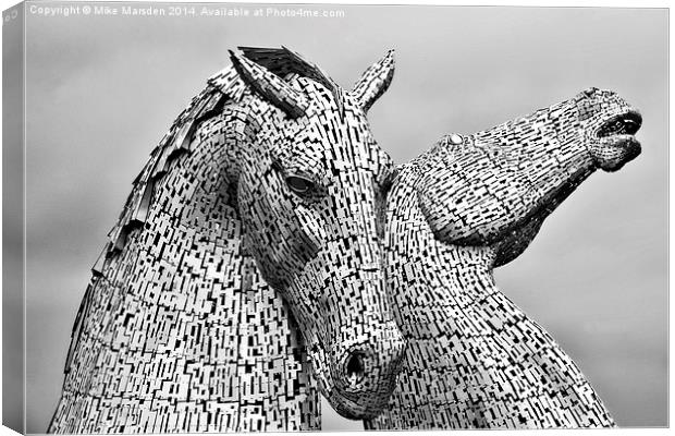 The Kelpies Canvas Print by Mike Marsden
