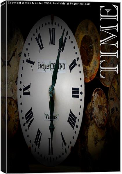 Clocks Graphic Poster Canvas Print by Mike Marsden