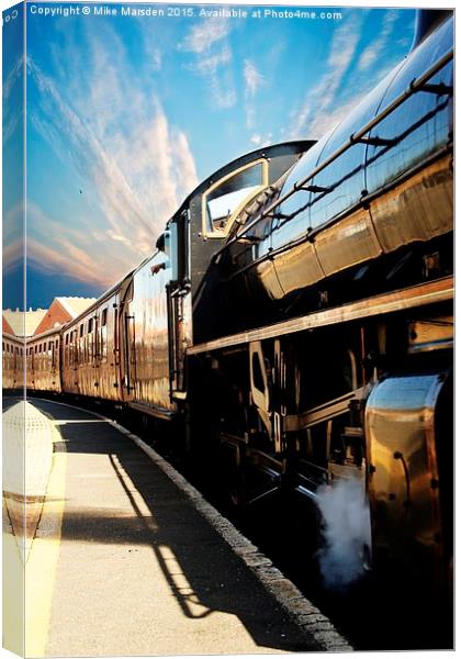 Days of Steam  Canvas Print by Mike Marsden