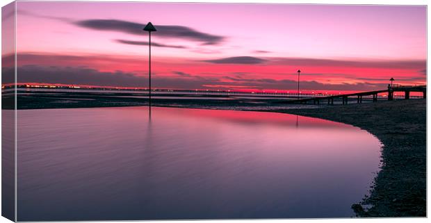  Red sunset! Canvas Print by Inguna Plume