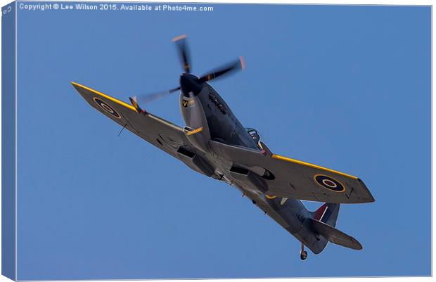  Spitfire TE311 Canvas Print by Lee Wilson