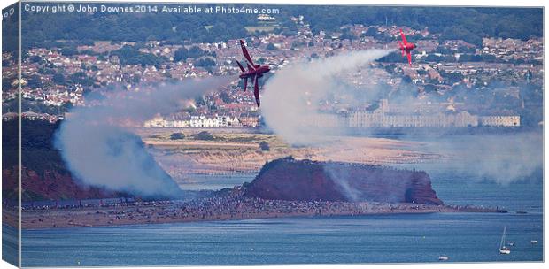  RAF Red Arrows Canvas Print by John Downes