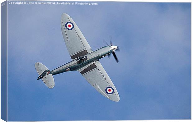  Supermarine Spitfire Canvas Print by John Downes