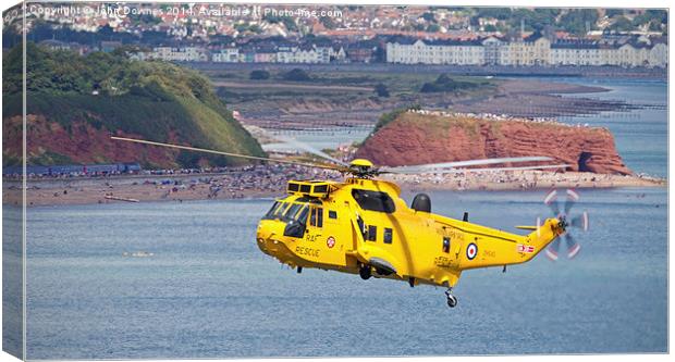  RAF SAR Sea King Canvas Print by John Downes