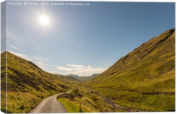Hardknott Pass, Lake District Canvas Print by The Tog