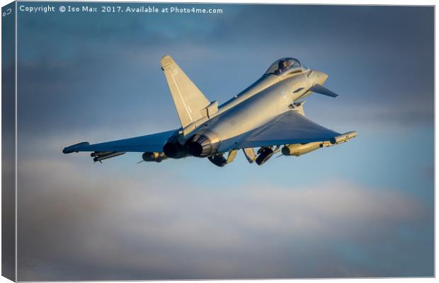 Touch And Go With, RAF Typhoon ZK351 Canvas Print by The Tog