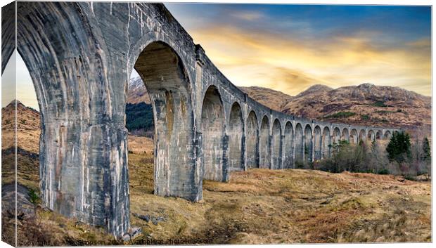 Glenfinnan Viaduct Canvas Print by Alan Simpson