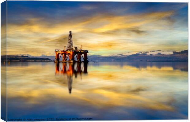 Cromarty Firth Canvas Print by Alan Simpson