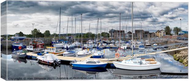 Nairn Harbour Canvas Print by Alan Simpson