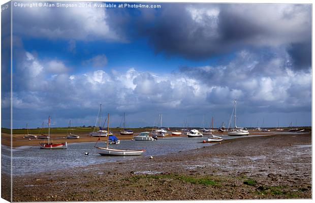 Brancaster Staithe Canvas Print by Alan Simpson