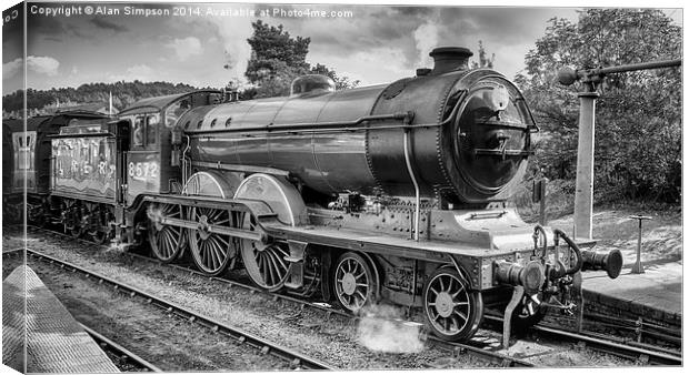  Weybourne Station Steam Train Canvas Print by Alan Simpson