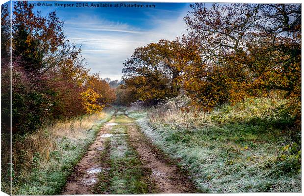  Ringstead Common Canvas Print by Alan Simpson