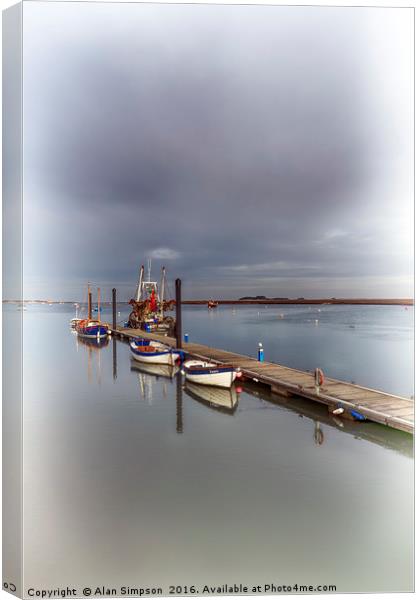 Wells-next-the-Sea Harbour Canvas Print by Alan Simpson