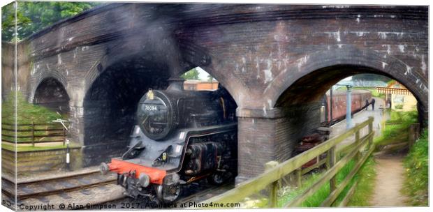 Weybourne Station Canvas Print by Alan Simpson