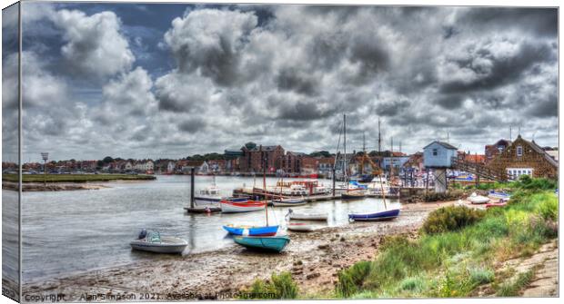 Wells-next-the-Sea Harbour Canvas Print by Alan Simpson