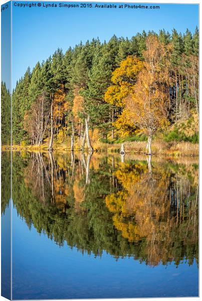  Loch Pityoulish Canvas Print by Lynda Simpson