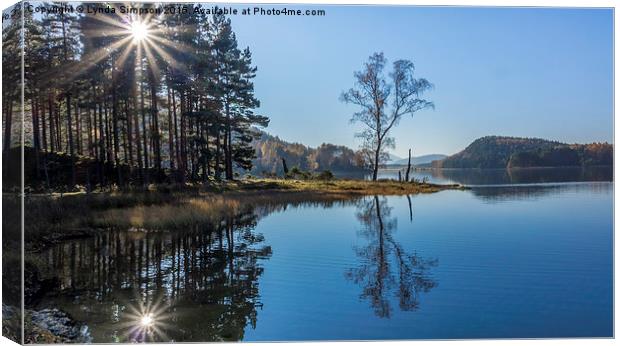  Loch Pityoulish Canvas Print by Lynda Simpson