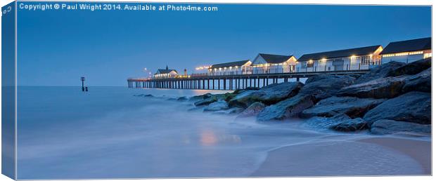  Southwould Pier Canvas Print by Paul Wright