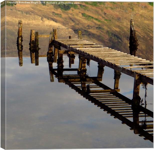  The Jetty Canvas Print by Andrew Wright
