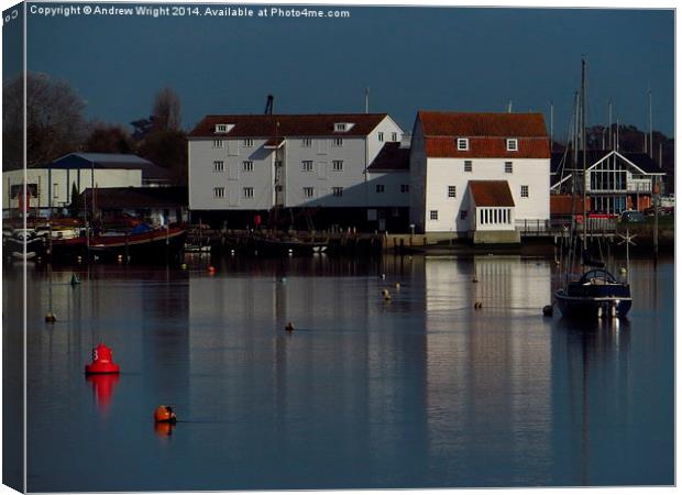  The Tide Mill, Woodbridge (2) Canvas Print by Andrew Wright