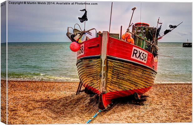  home from the sea Canvas Print by Martin Webb
