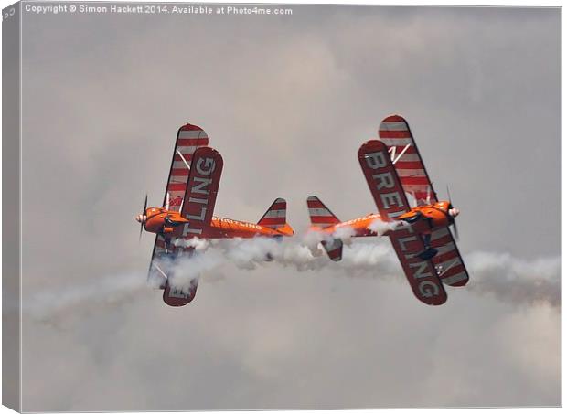  Stearman Cross Canvas Print by Simon Hackett